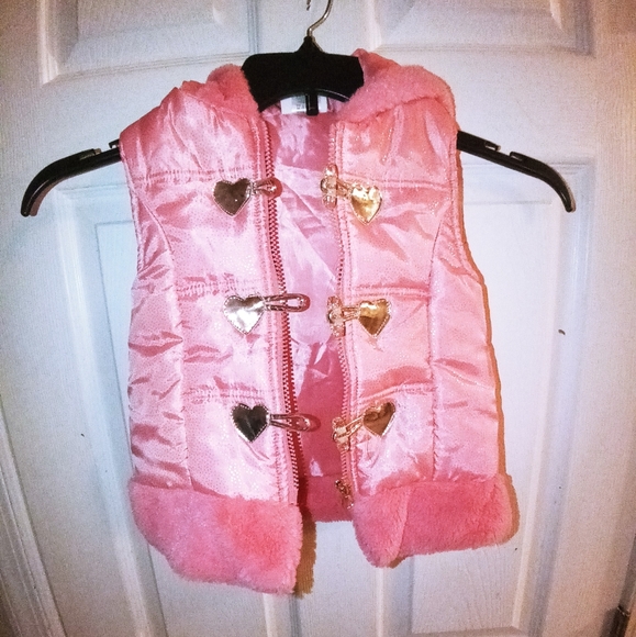 Little Lass Winter Vest with hood - Picture 3 of 6